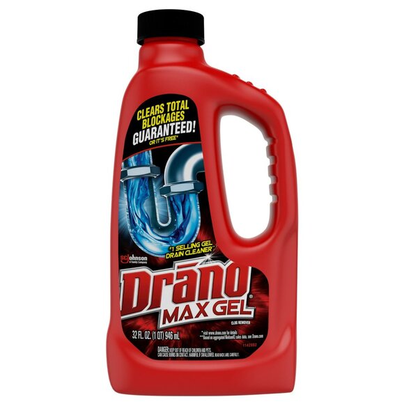 Drano Max Gel Clog Remover 32 Oz - Pack of 2 - Picture 2 of 7